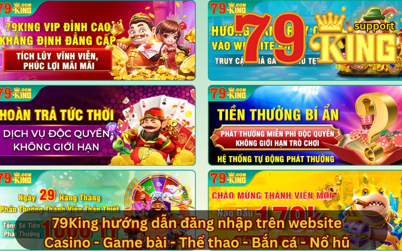 79King hướng dẫn đăng nhập trên website
